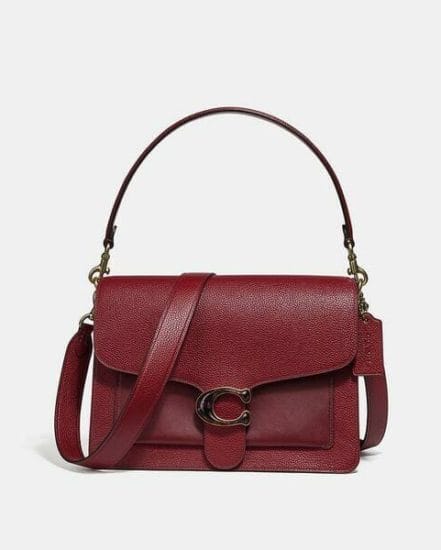 Fashion 4 Coach Mixed Leather With Resin C Closure Tabby Shoulder Bag