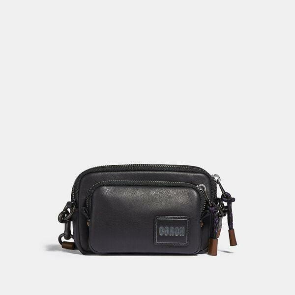 Fashion 4 Coach Pacer Convertible Double Pouch With Coach Patch