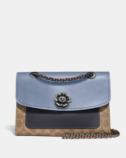 Fashion 4 Coach Parker In Colorblock Signature Canvas