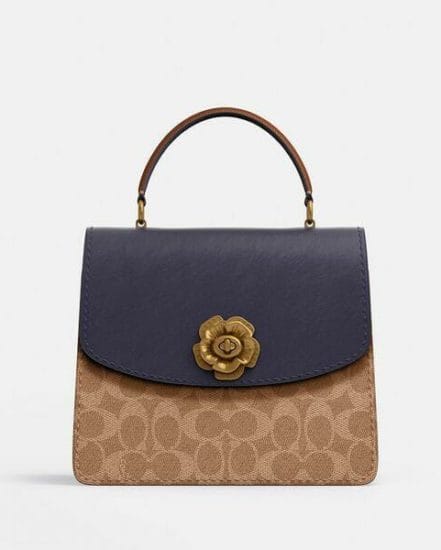 Fashion 4 Coach Parker Top Handle In Colorblock Signature Canvas
