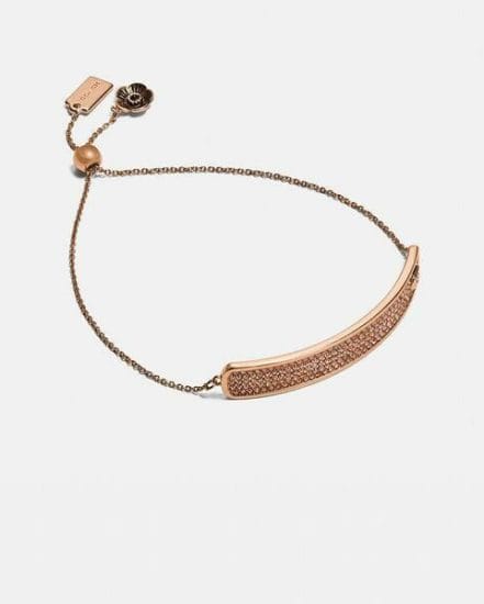 Fashion 4 Coach Pave Slider Bracelet