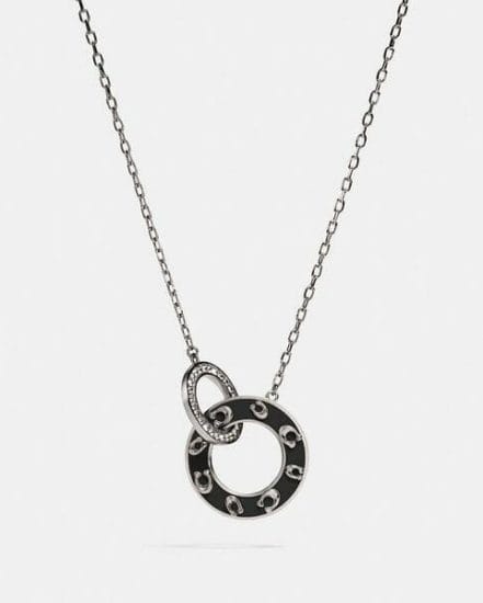 Fashion 4 Coach Pegged Signature Necklace
