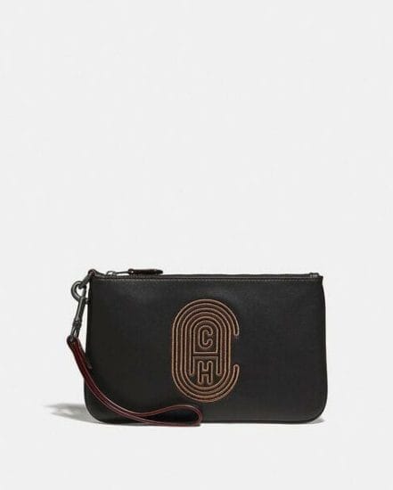 Fashion 4 Coach Phone Pouch With Coach Patch