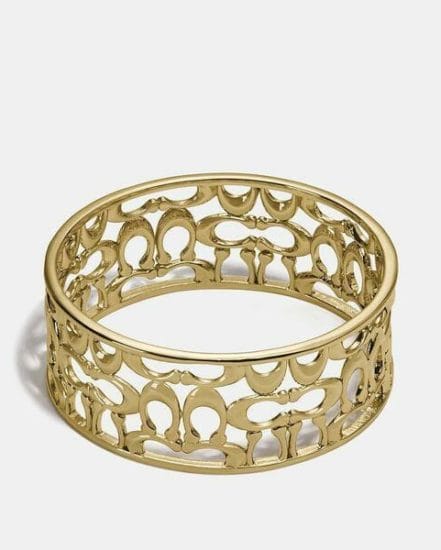 Fashion 4 Coach Pierced Signature Bangle