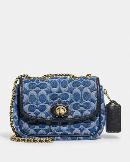 Fashion 4 Coach Pillow Madison Shoulder Bag 18 In Signature Denim With Quilting
