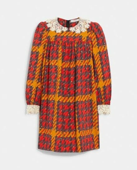 Fashion 4 Coach Plaid Babydoll Dress