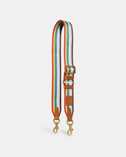 Fashion 4 Coach Rainbow Webbing Strap