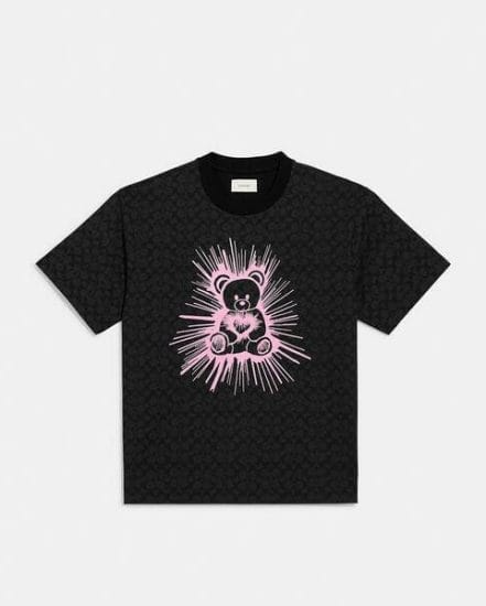 Fashion 4 Coach Rave Bear T-Shirt In Organic Cotton