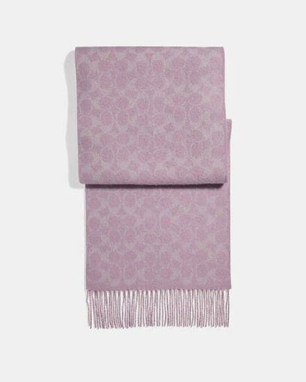 Fashion 4 Coach Reversible Signature Cashmere Muffler