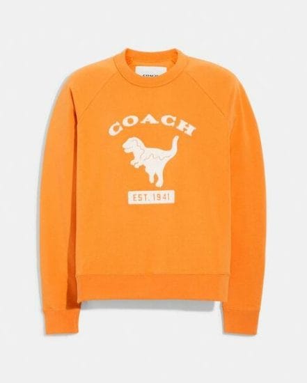 Fashion 4 Coach Rexy School Crewneck In Organic Cotton