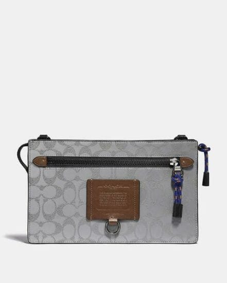 Fashion 4 Coach Rivington Convertible Pouch In Reflective Signature Canvas