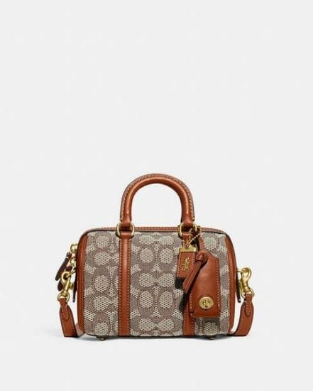 Fashion 4 Coach Ruby Satchel 18 In Signature Textile Jacquard