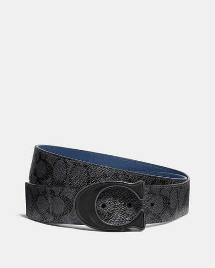Fashion 4 Coach Signature Buckle Cut-To-Size Reversible Belt In Signature Canvas