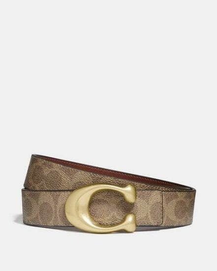 Fashion 4 Coach Signature Buckle Reversible Belt