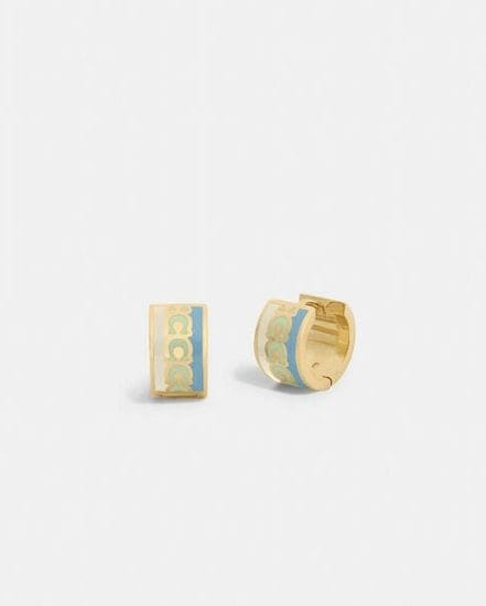 Fashion 4 Coach Signature Hoop Earrings