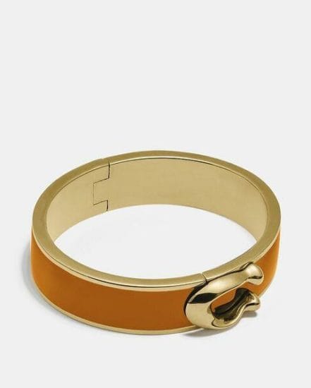 Fashion 4 Coach Signature Large Hinged Bangle