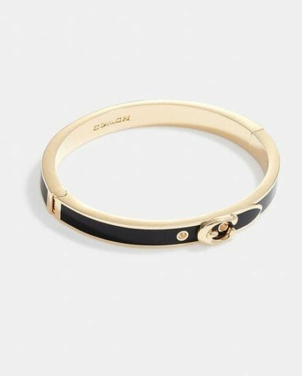 Fashion 4 Coach Signature Thin Buckle Bangle