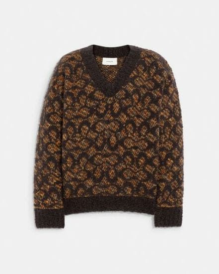 Fashion 4 Coach Signature V-Neck Sweater