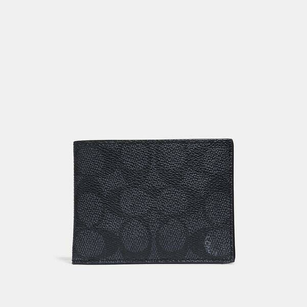 Fashion 4 Coach Slim Billfold Wallet In Signature Canvas