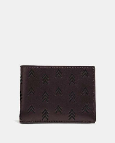 Fashion 4 Coach Slim Billfold Wallet With Line Arrow Print