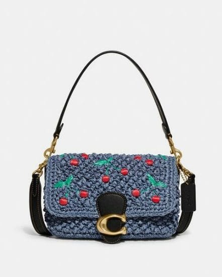 Fashion 4 Coach Soft Tabby Shoulder Bag With Cherry Embroidery