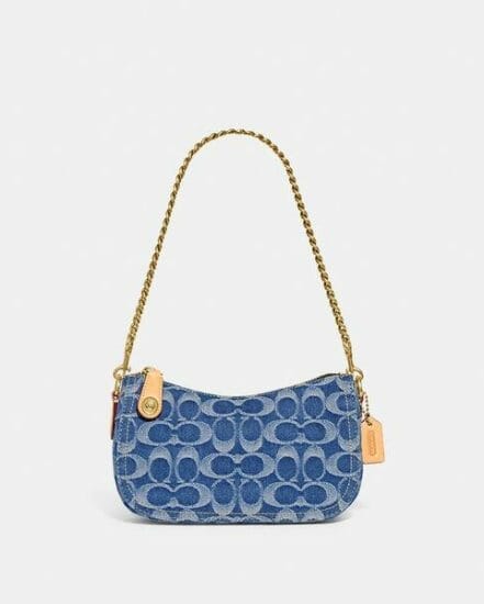 Fashion 4 Coach Swinger 20 In Signature Denim