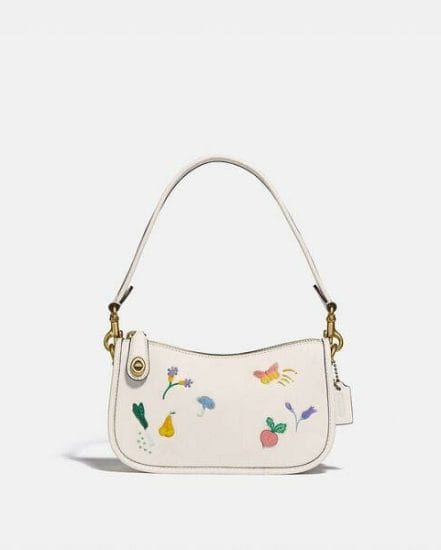 Fashion 4 Coach Swinger 20 With Garden Embroidery