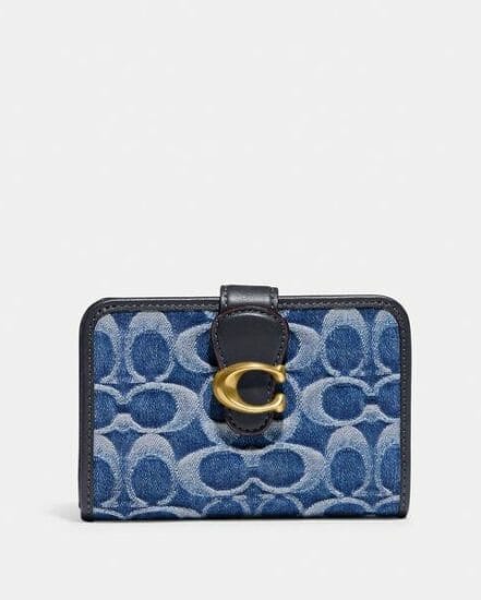 Fashion 4 Coach Tabby Medium Wallet In Signature Denim