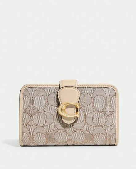 Fashion 4 Coach Tabby Medium Wallet In Signature Jacquard