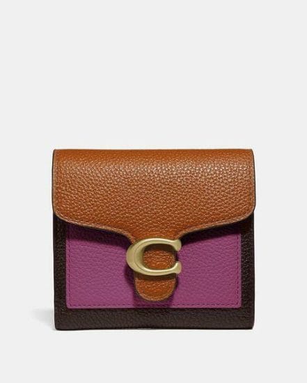 Fashion 4 Coach Tabby Small Wallet In Colorblock