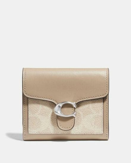 Fashion 4 Coach Tabby Small Wallet In Colorblock Signature Canvas