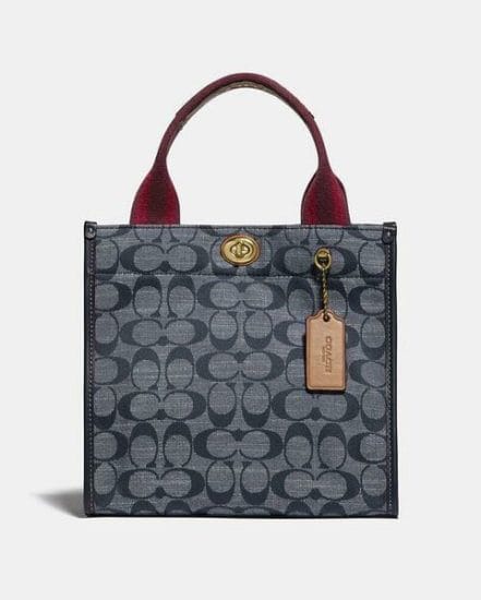 Fashion 4 Coach Tote 22 In Signature Chambray