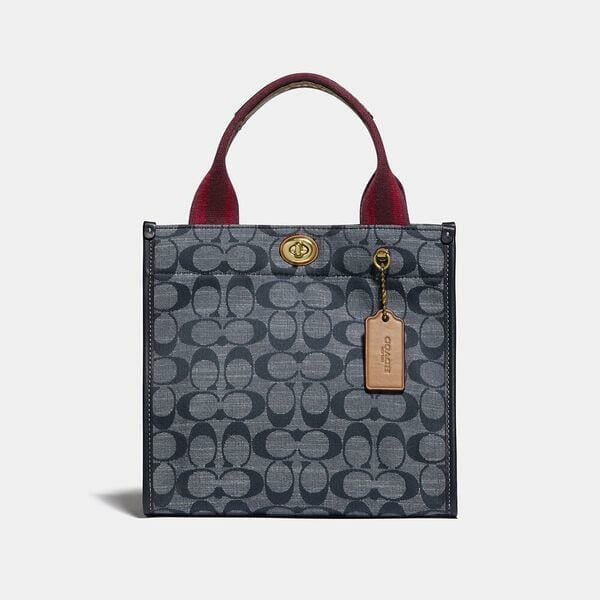 Fashion 4 Coach Tote 22 In Signature Chambray