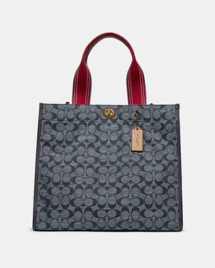 Fashion 4 Coach Tote 34 In Signature Chambray