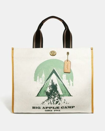 Fashion 4 Coach Tote 40 With Big Apple Camp Print