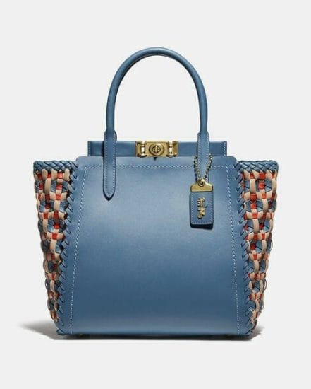 Fashion 4 Coach Troupe Tote With Weaving