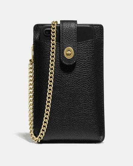 Fashion 4 Coach Turnlock Chain Phone Crossbody