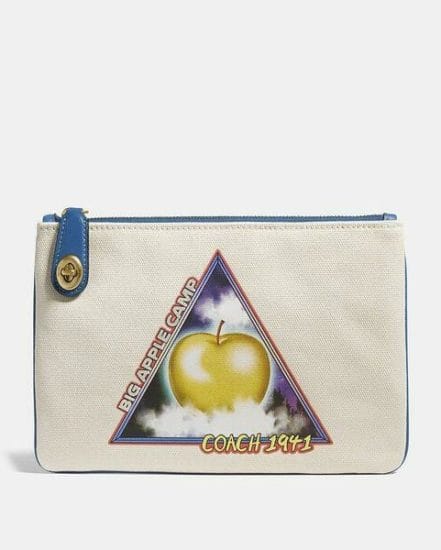 Fashion 4 Coach Turnlock Pouch 26 With Sci Fi Big Apple Camp Print