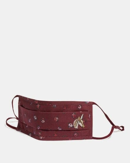 Fashion 4 Coach Uni Face Mask With Mini Vintage Rose Print