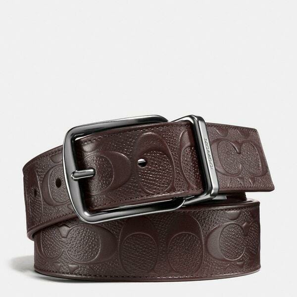 Fashion 4 Coach Wide Harness Cut-To-Size Reversible Belt In Signature Leather