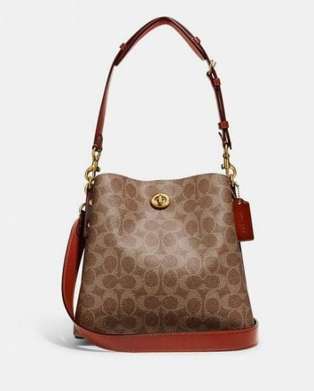 Fashion 4 Coach Willow Bucket Bag In Signature Canvas