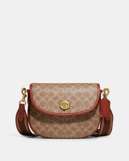 Fashion 4 Coach Willow Saddle Bag In Signature Canvas