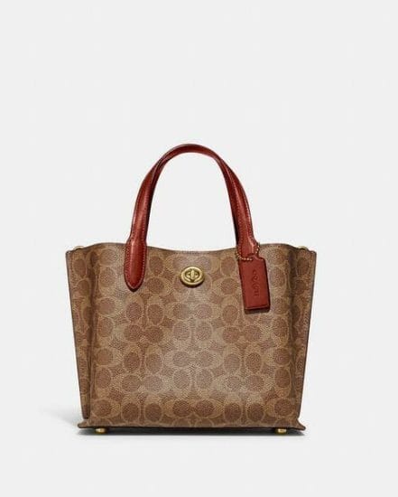 Fashion 4 Coach Willow Tote 24 In Signature Canvas