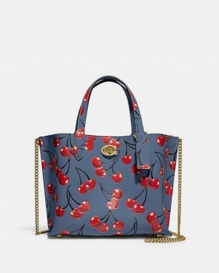 Fashion 4 Coach Willow Tote 24 With Cherry Print