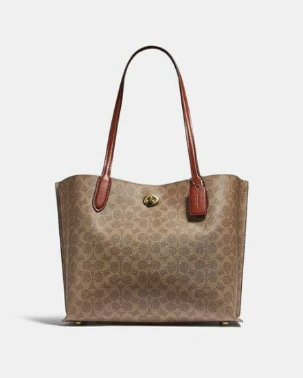 Fashion 4 Coach Willow Tote In Signature Canvas