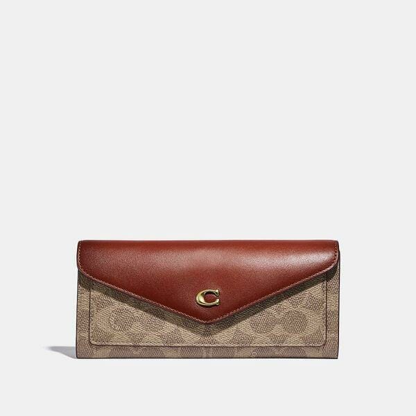 Fashion 4 Coach Wyn Soft Wallet In Colorblock Signature Canvas