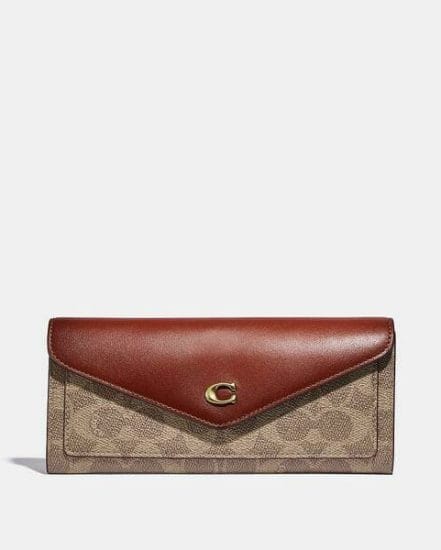 Fashion 4 Coach Wyn Soft Wallet In Colorblock Signature Canvas