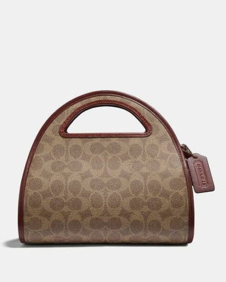 Fashion 4 Coach Zip Dome Crossbody In Signature Canvas