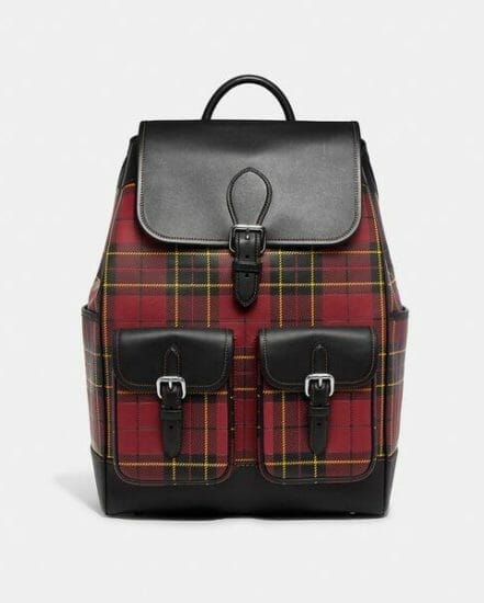 Fashion 4 Coach Frankie Backpack With Plaid Print
