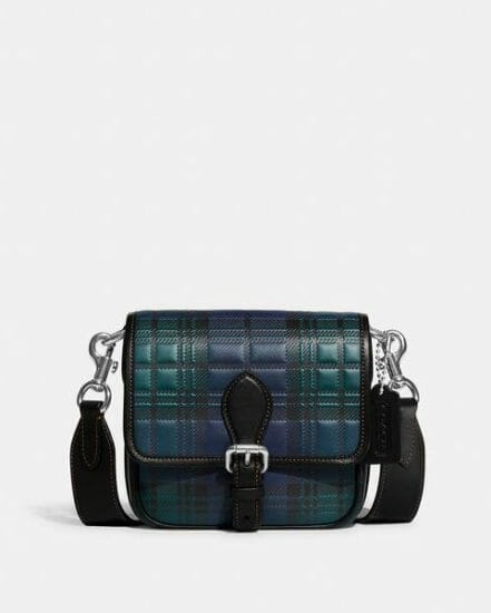 Fashion 4 Coach Frankie Crossbody 18 With Plaid Print